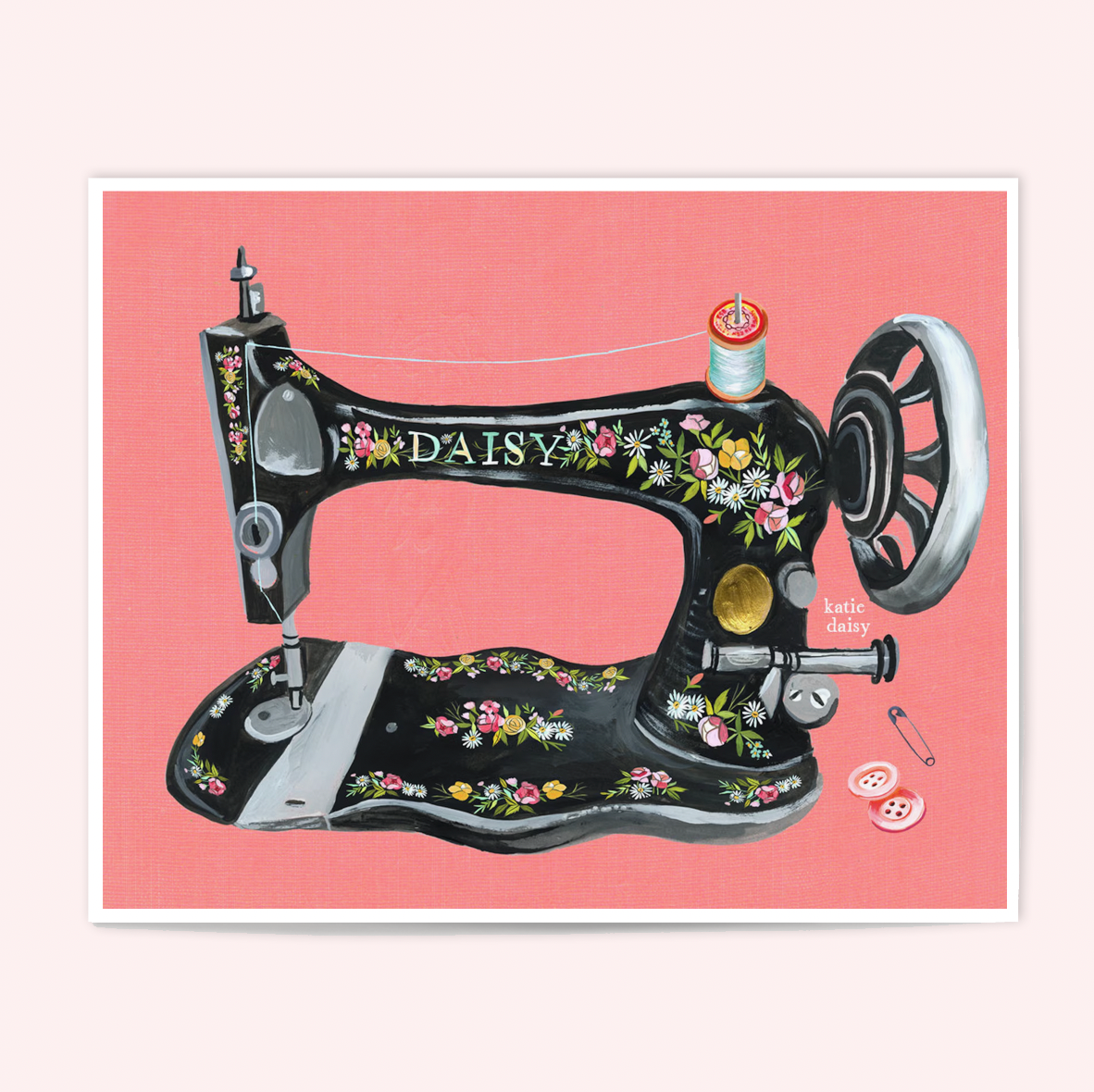 Antique Sewing Machine Art Print