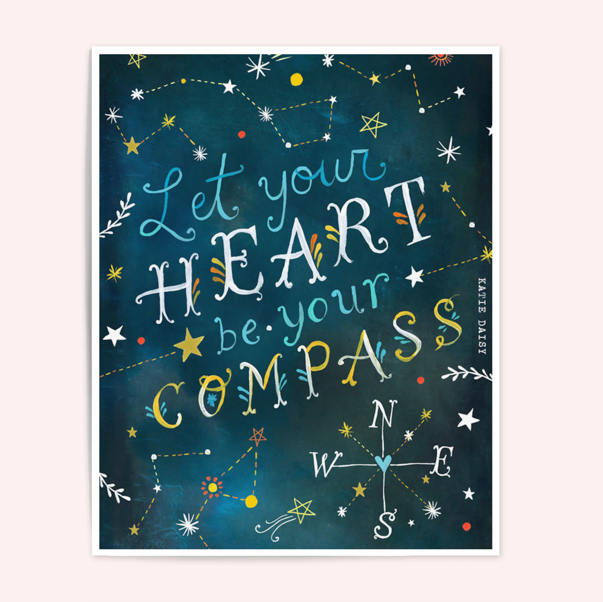 Let Your Heart Be Your Compass Art Print