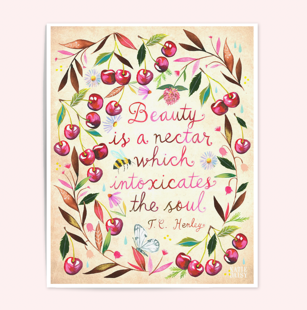 Beauty Is A Nectar Art Print