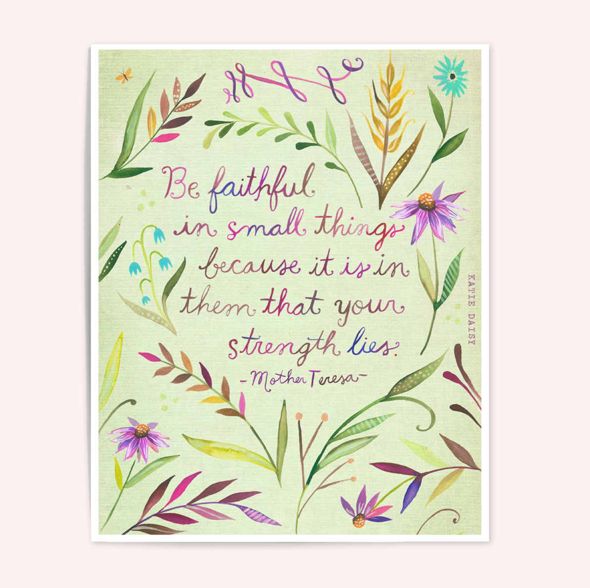 Be Faithful Art Print