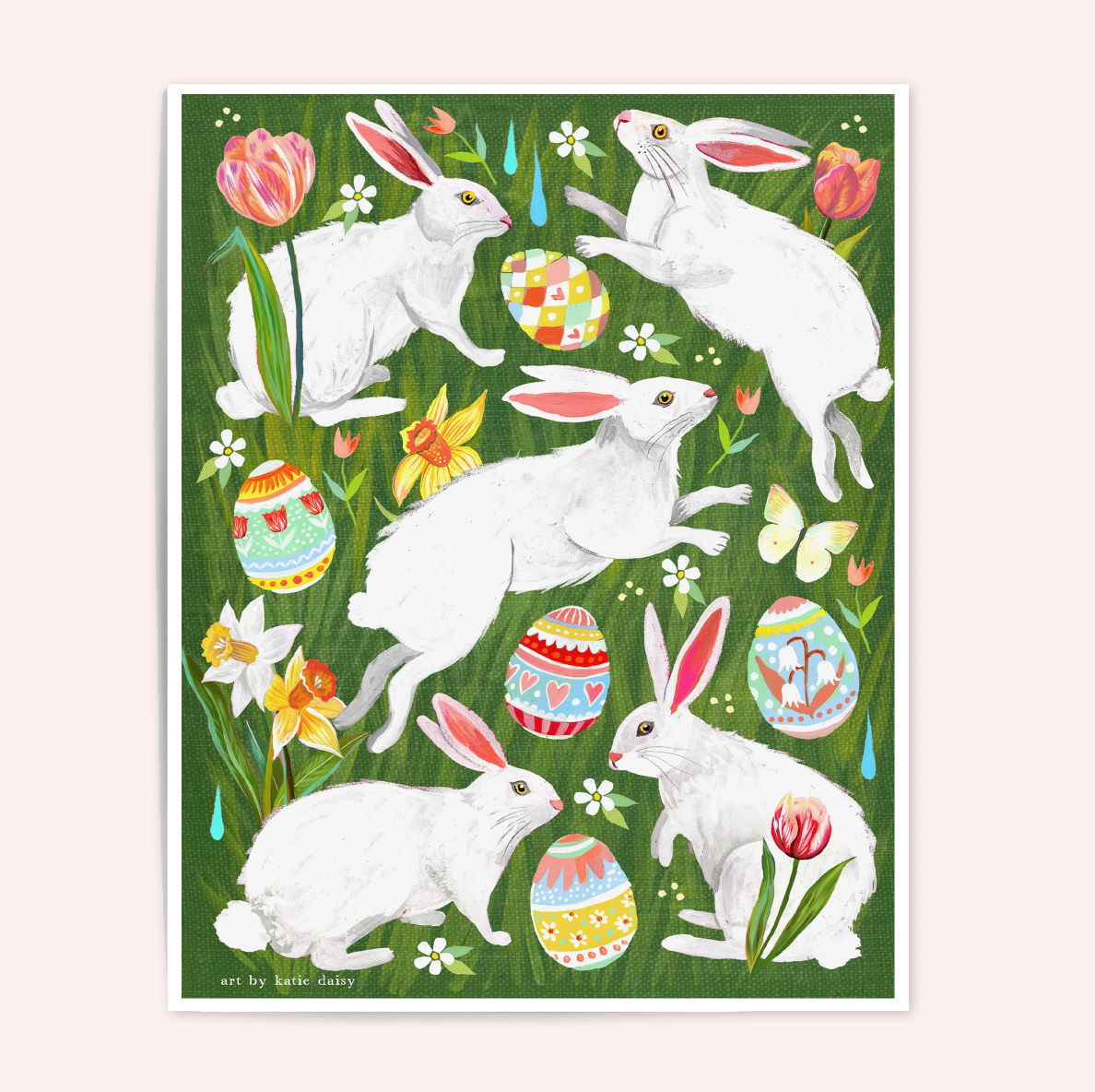 Easter Bunnies Art Print