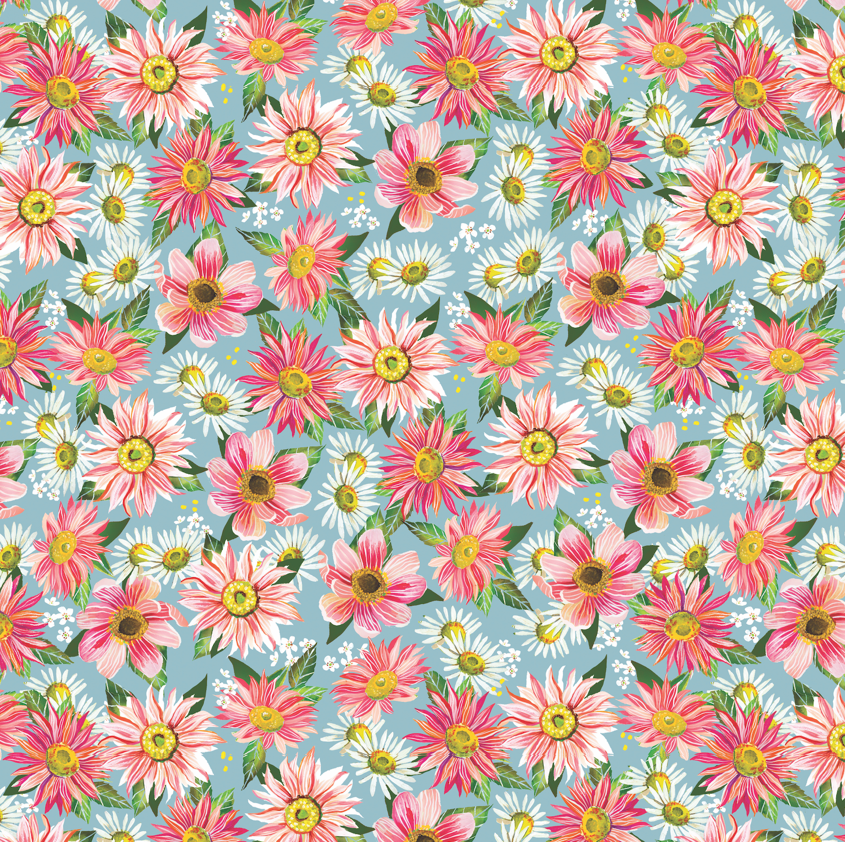 Country Bloom Prairie Sky Fabric
