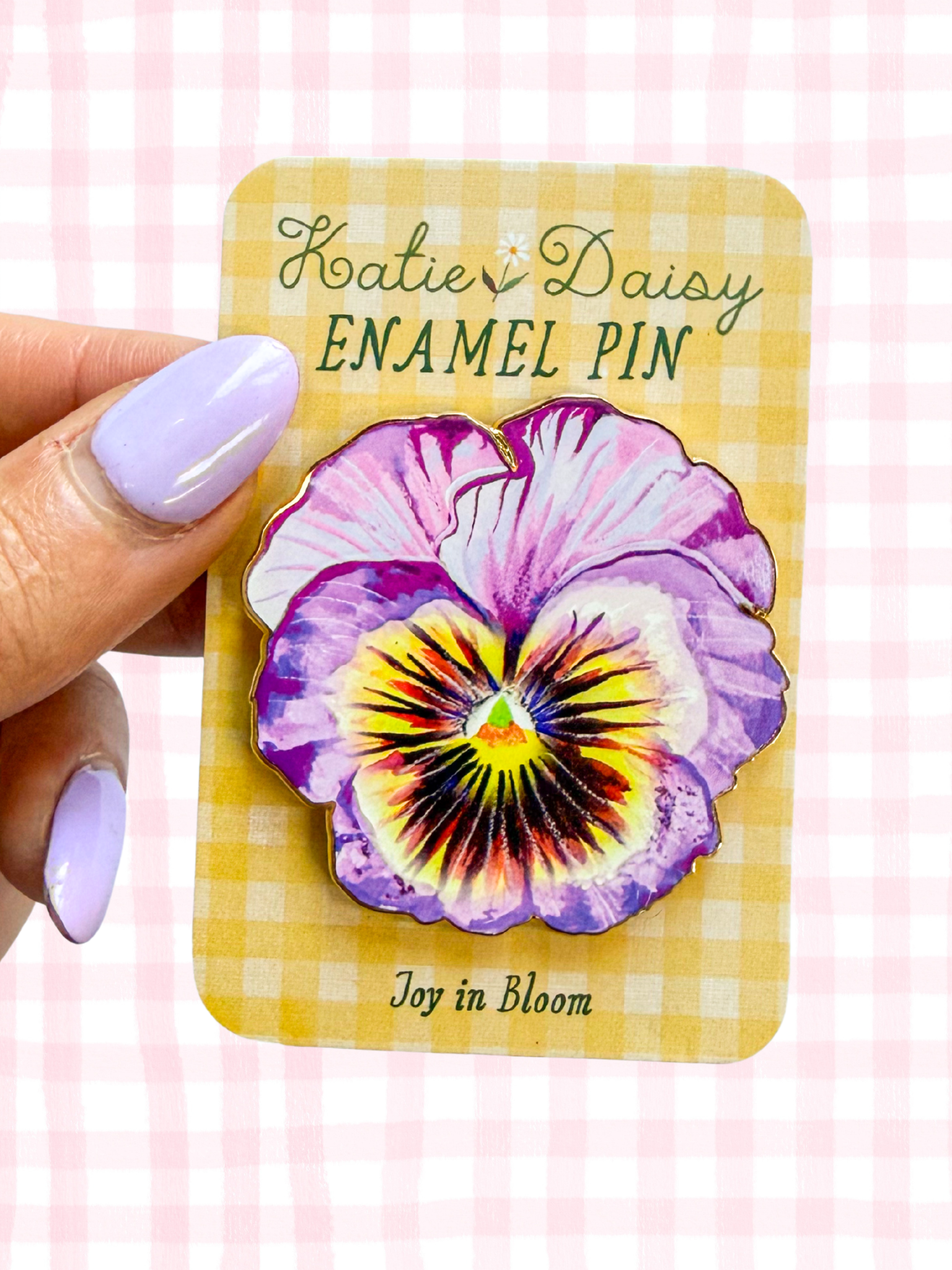 Pansy Enamel Pin