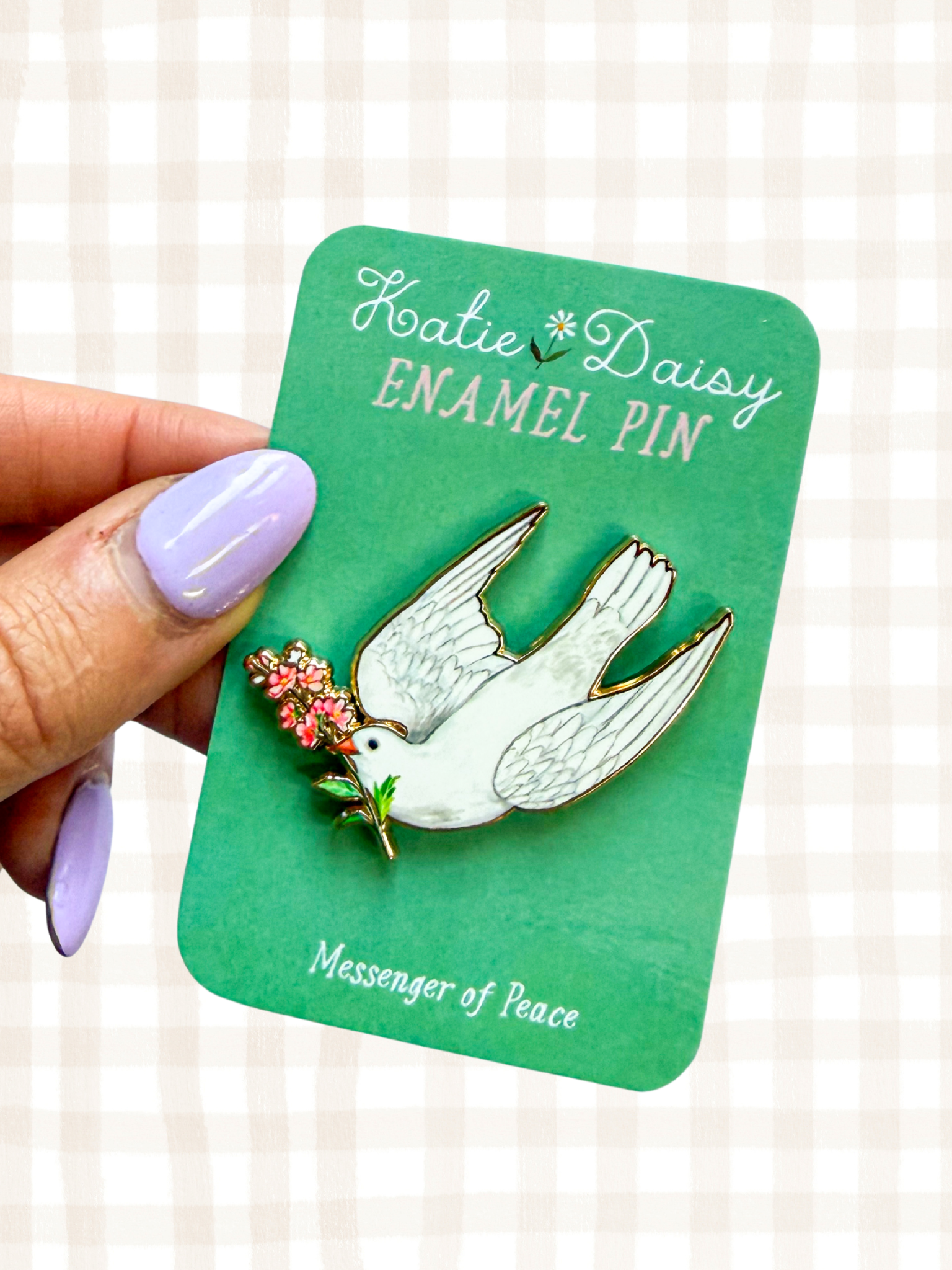 Dove Enamel Pin