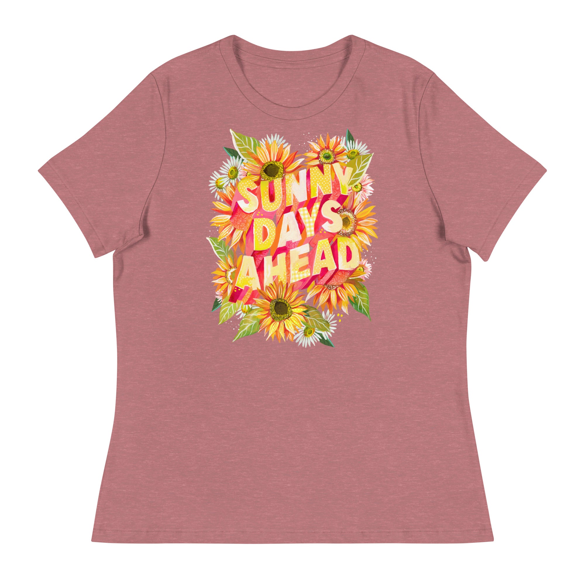 Sunny Days Tee T-Shirt Heather Mauve