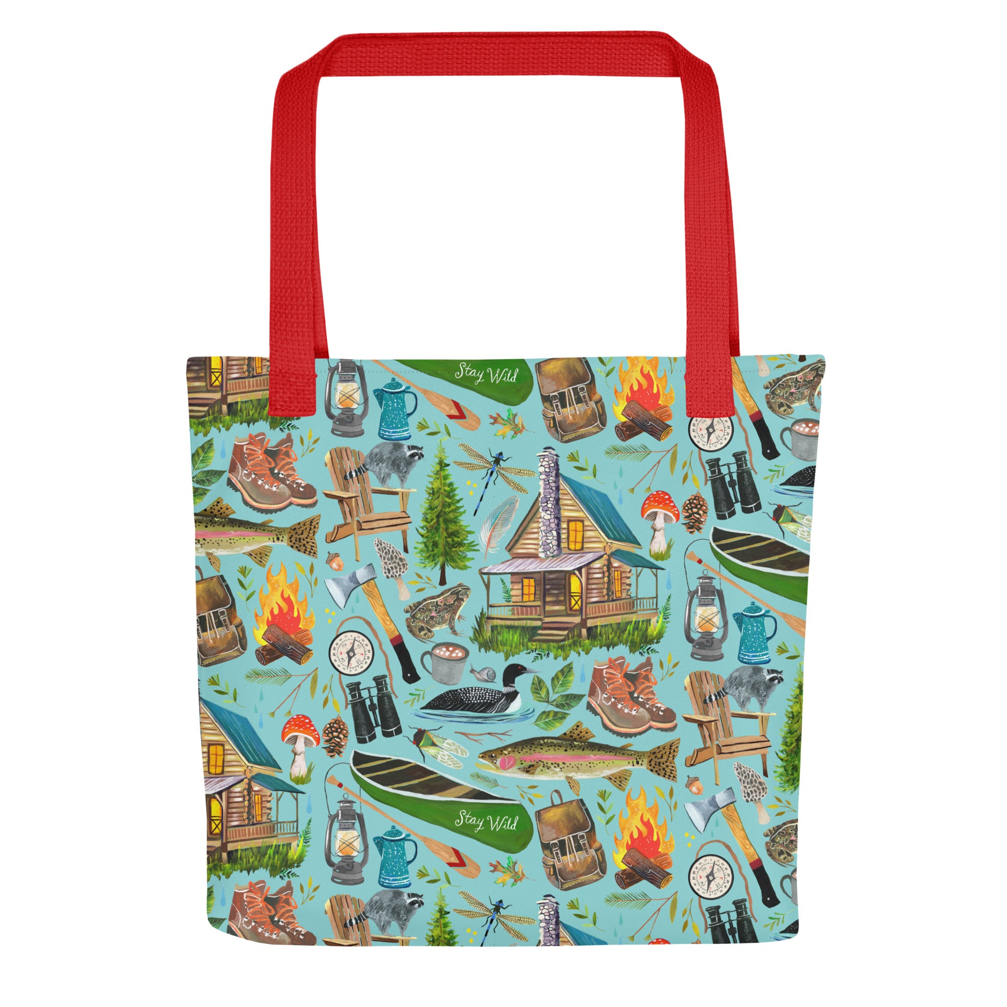 Lake Life Tote bag Red
