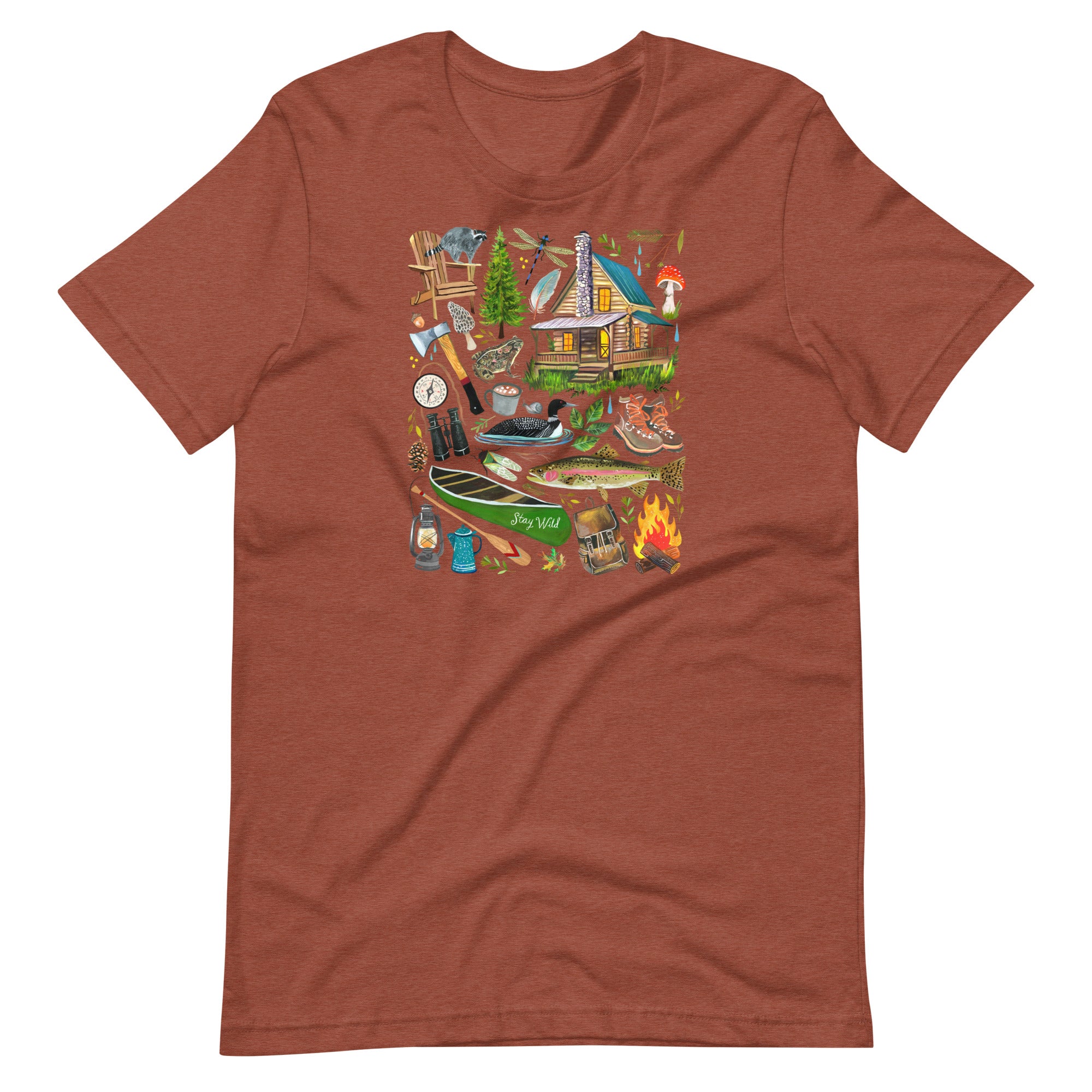Lake Life T-Shirt Heather Clay