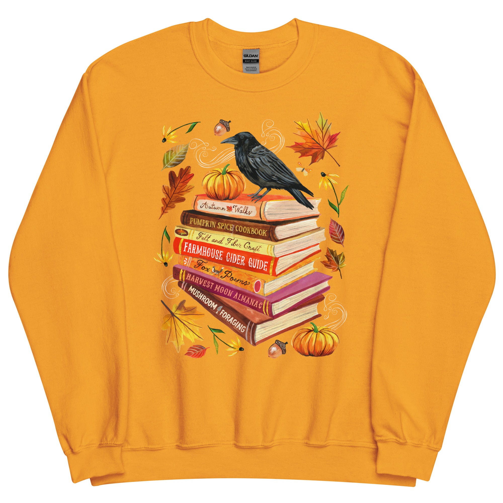 Autumn Library Sweatshirt Gold