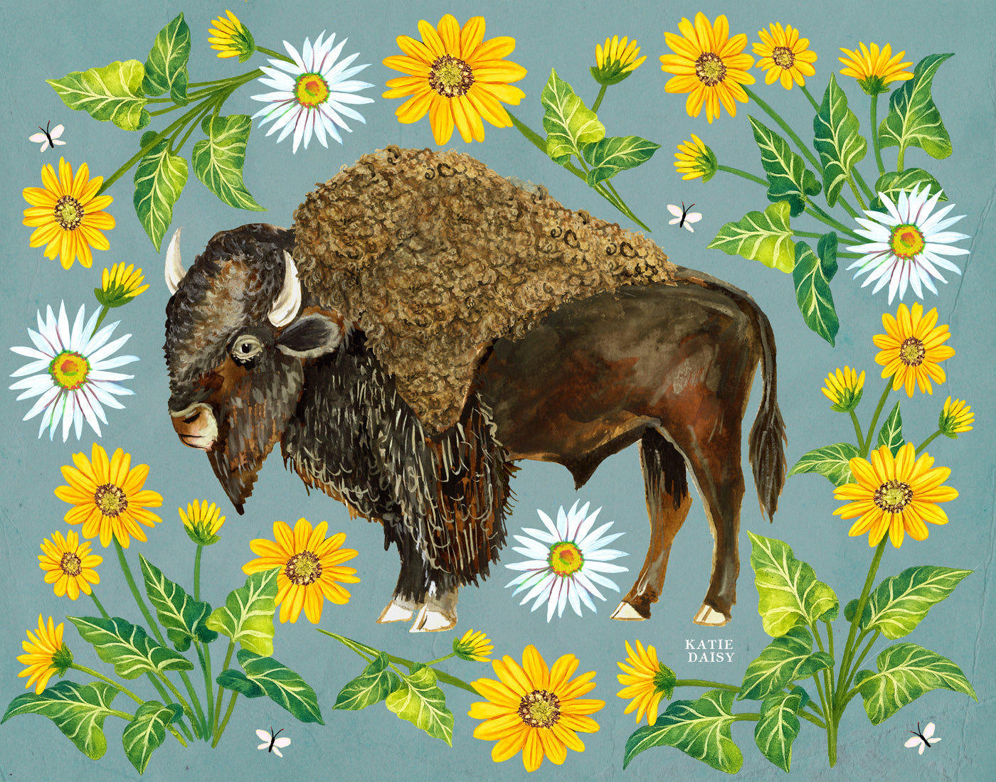 Bison Art Print