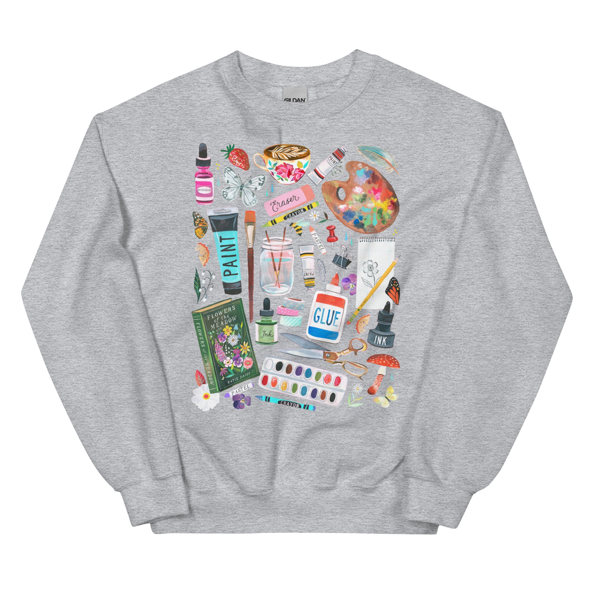 Art Supplies Sweatshirt Sport Grey