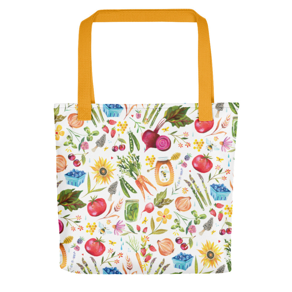 Farmer's Market Tote bag Yellow