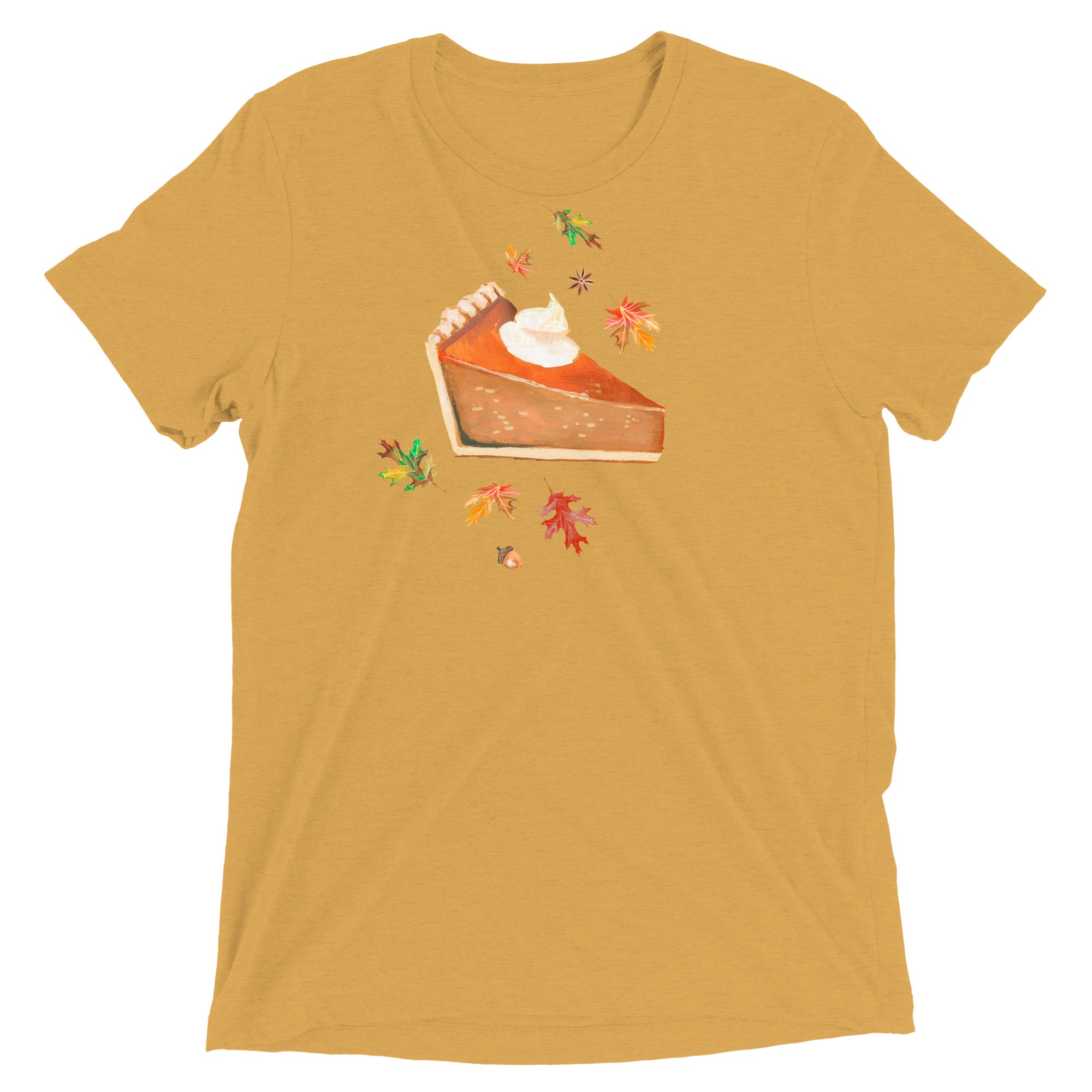 Pumpkin Pie Tri Blend T-Shirt Mustard Triblend