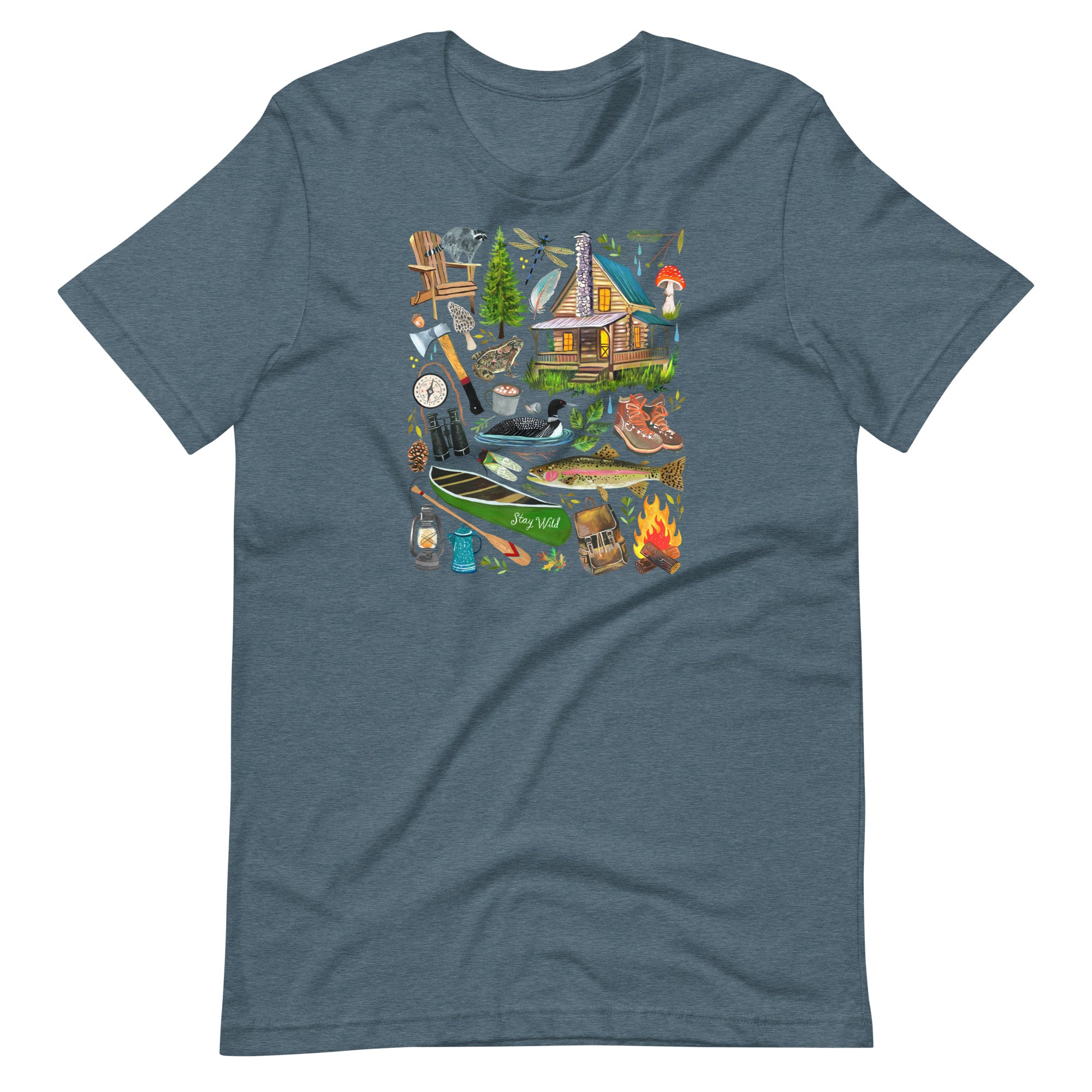 Lake Life T-Shirt Heather Slate