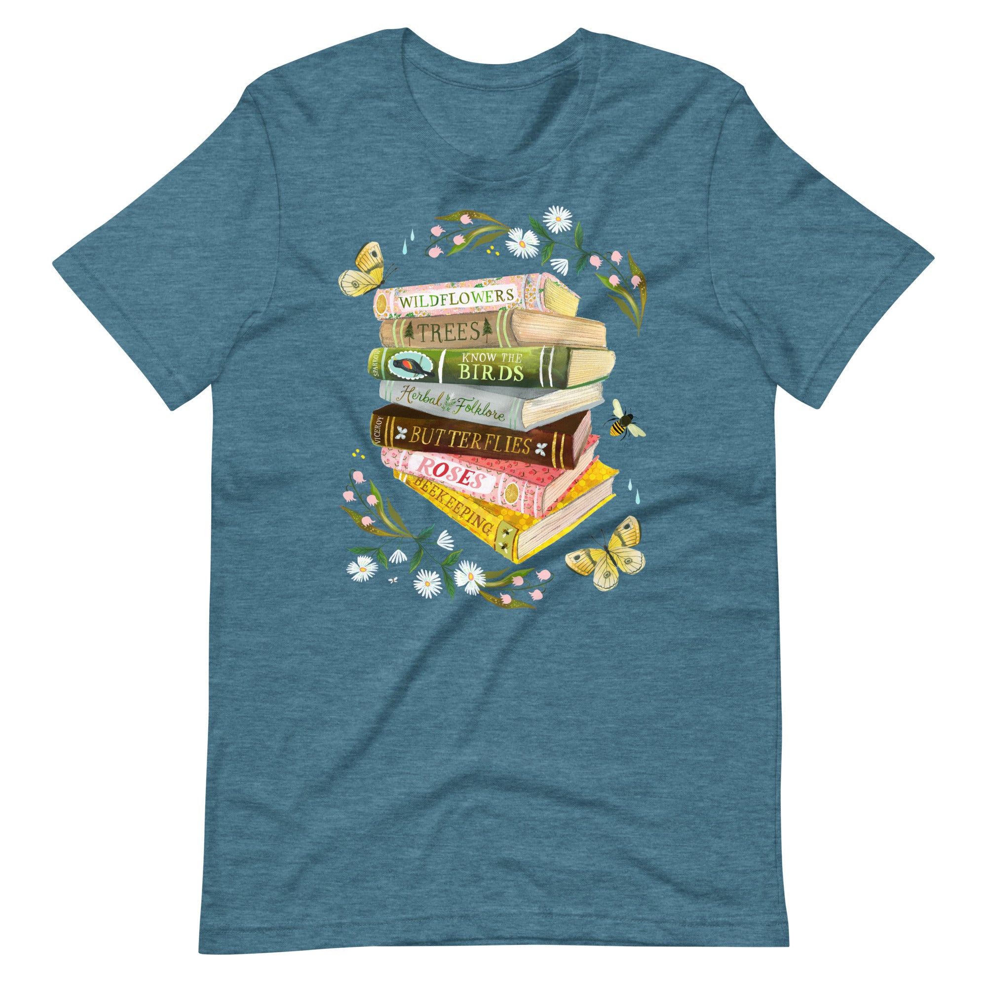 Books T-shirt Heather Deep Teal