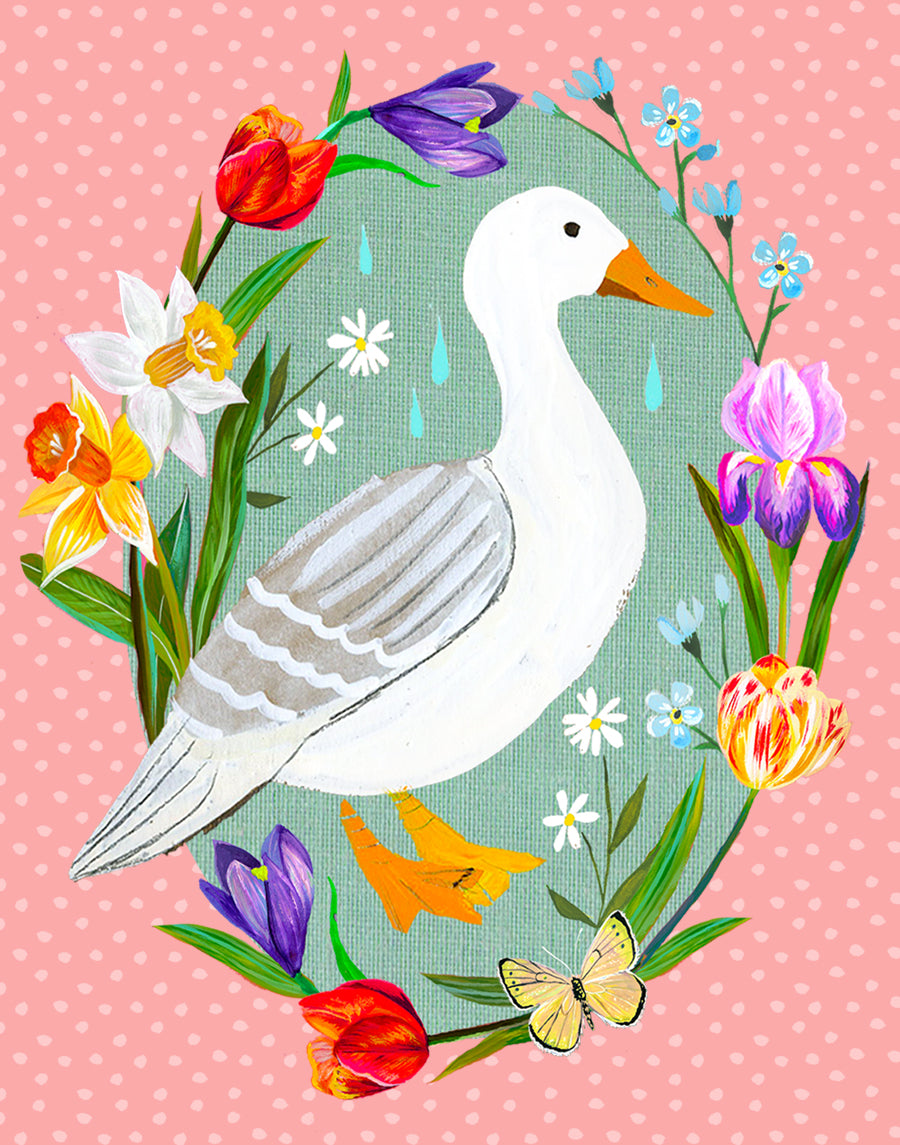 Spring Duck Art Print