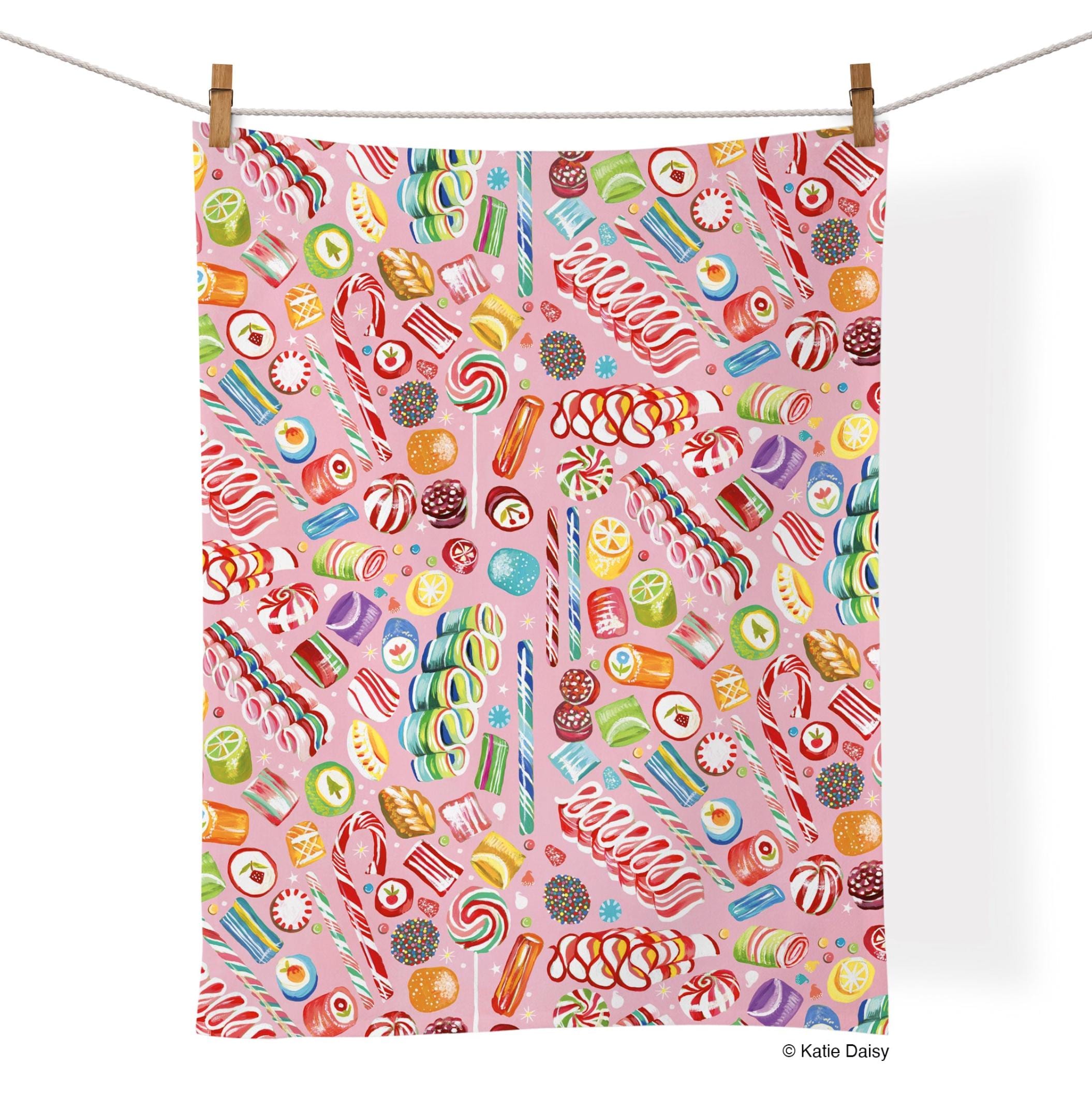 Holiday Sweets Tea Towel 100% Cotton