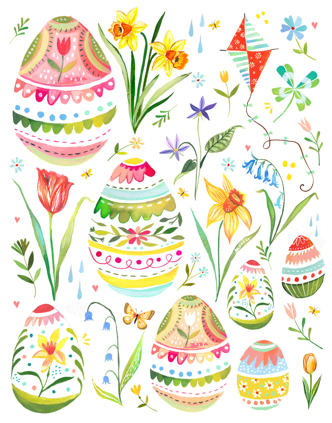 Easter Eggs Art Print