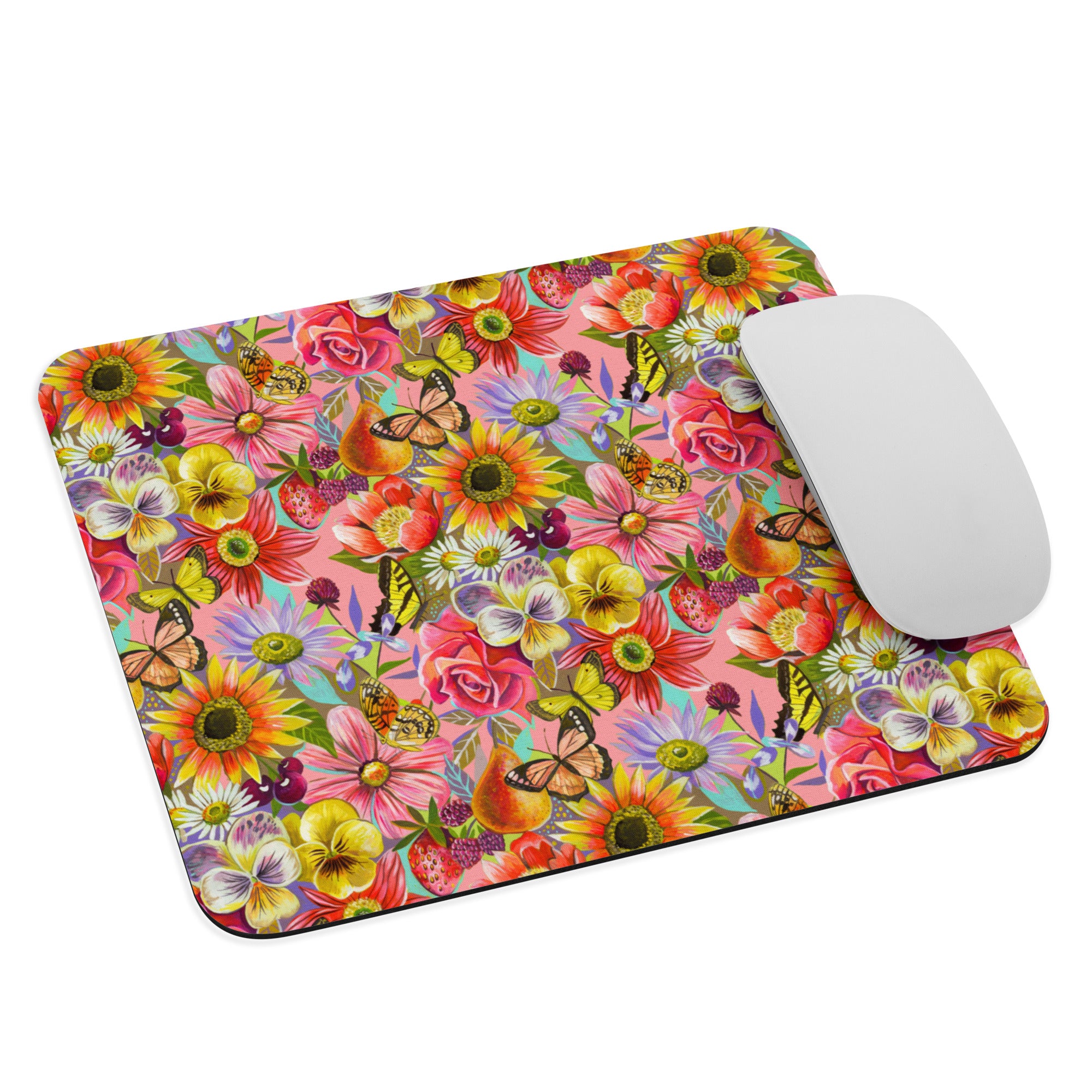 Bright Florals Mouse Pad Default Title