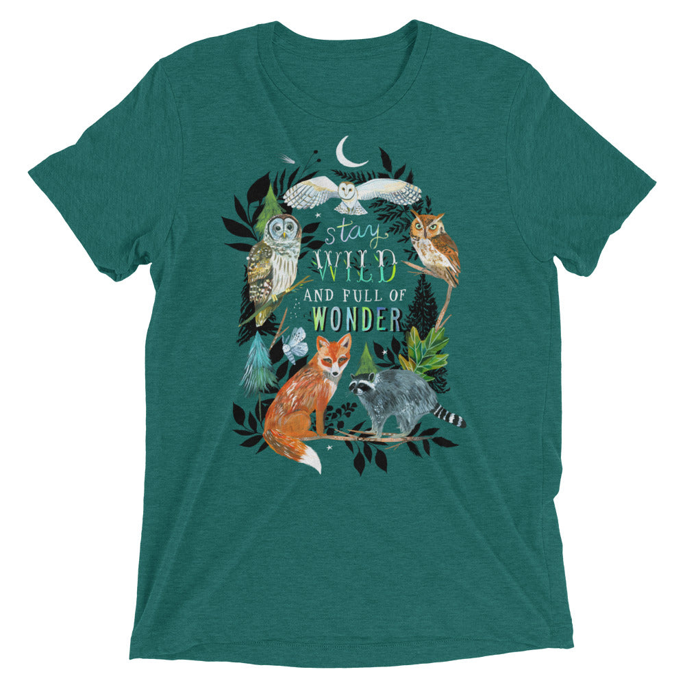 Wild Wonder T-Shirt Teal Triblend