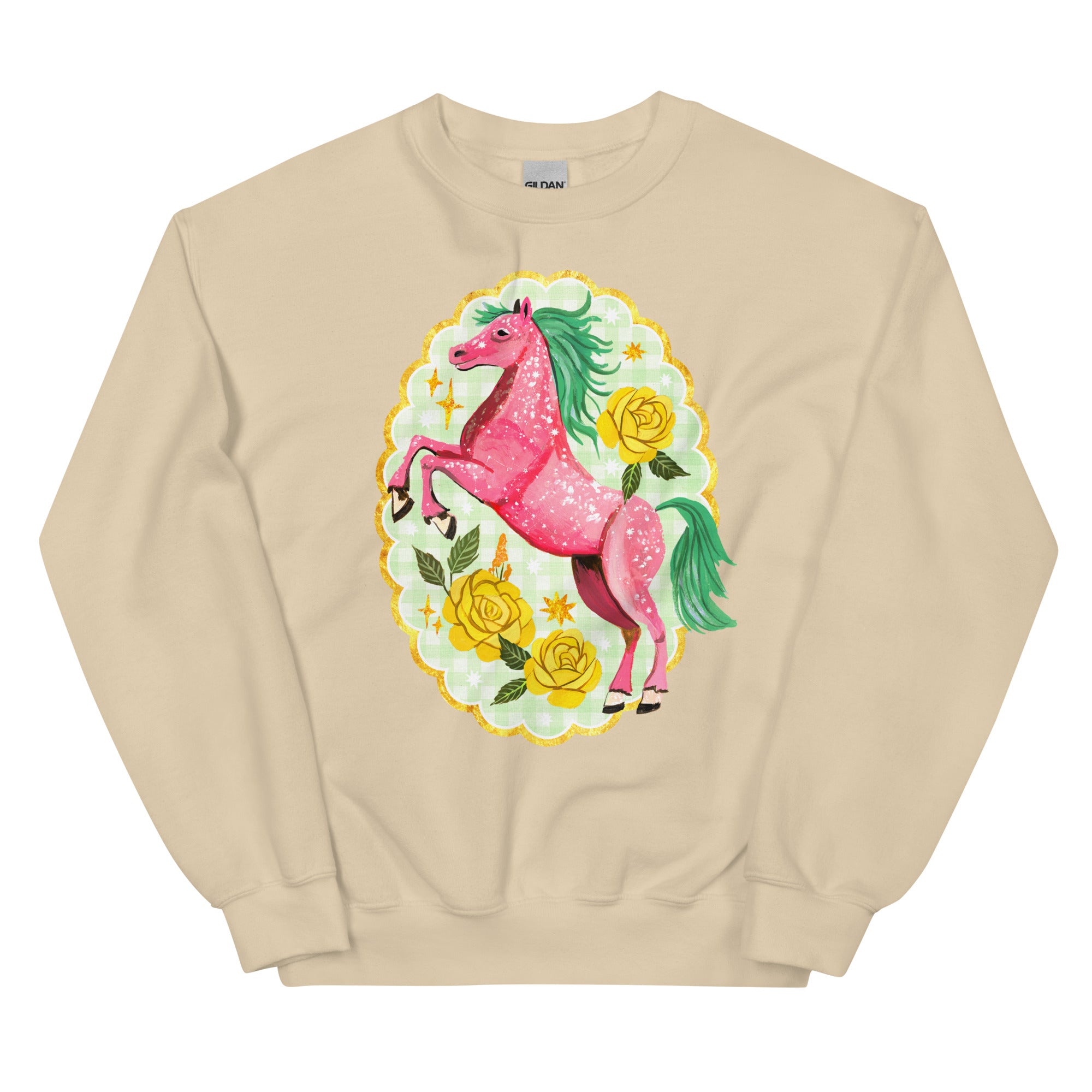Sparkle Pony Sweatshirt Sand