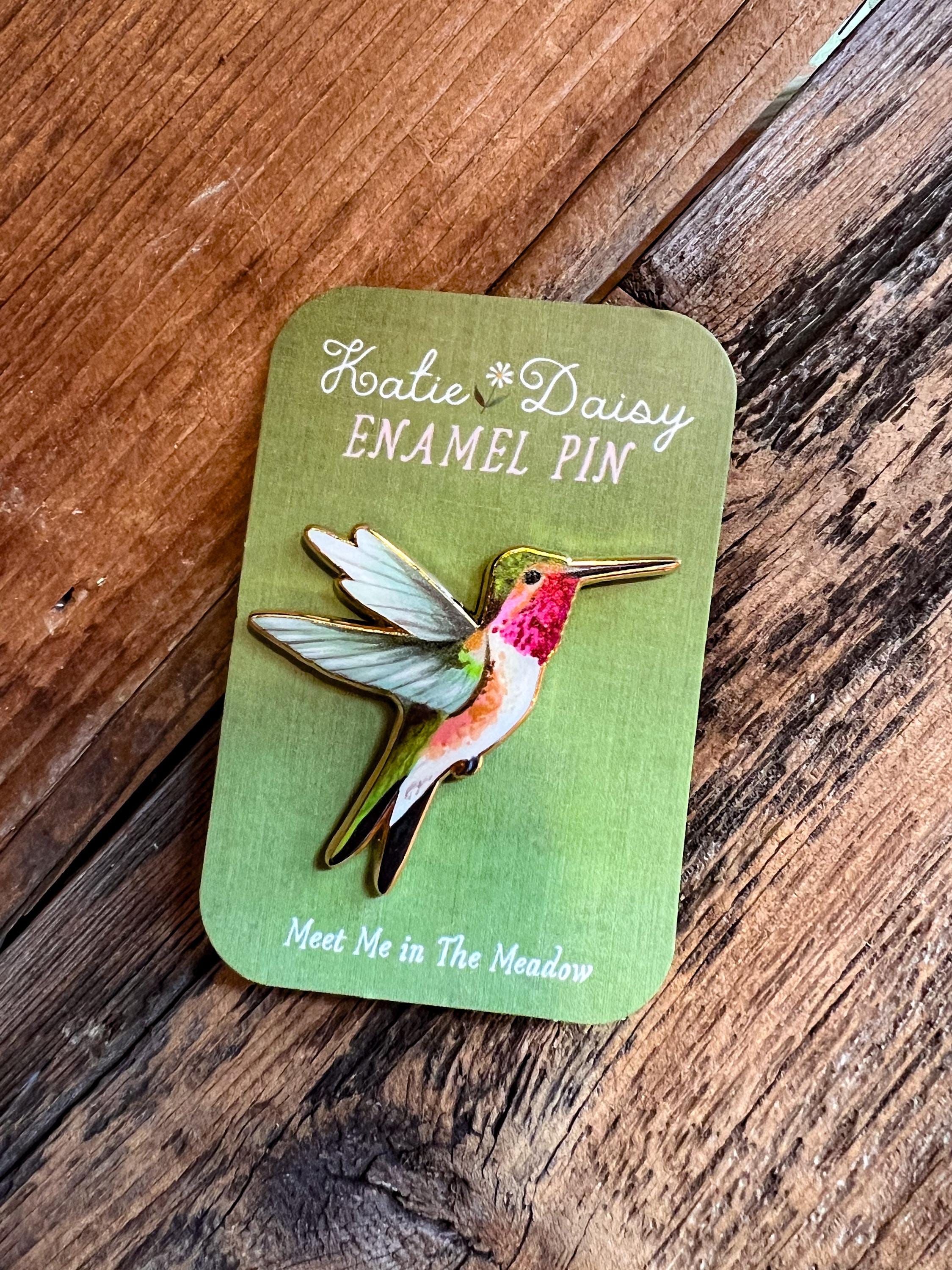 Hummingbird Enamel Pin