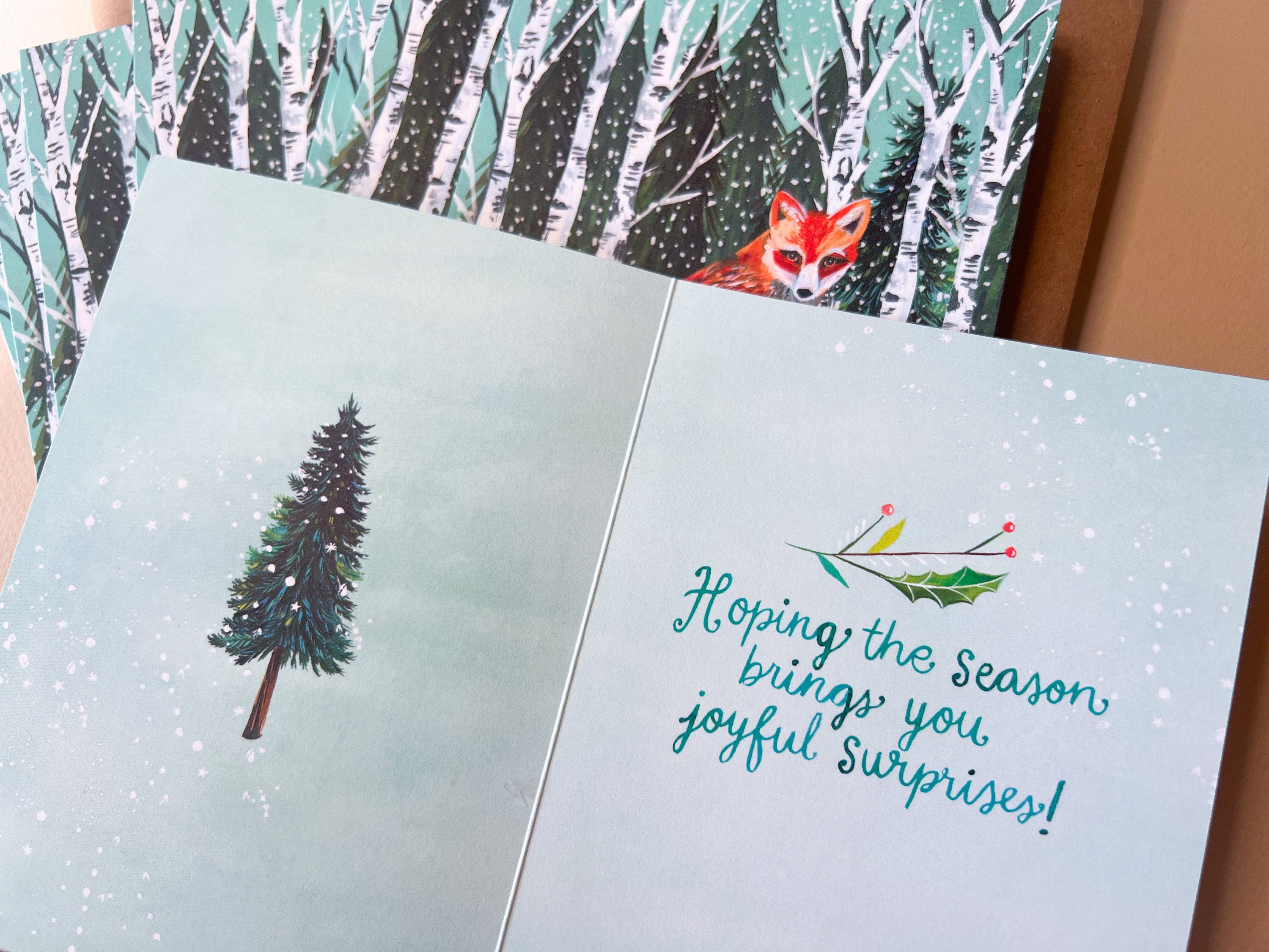 Wonderland Fox Boxed Cards