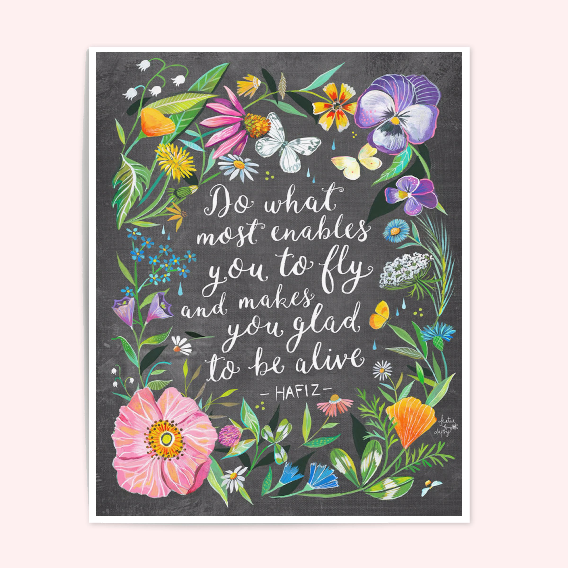 Glad To Be Alive Art Print