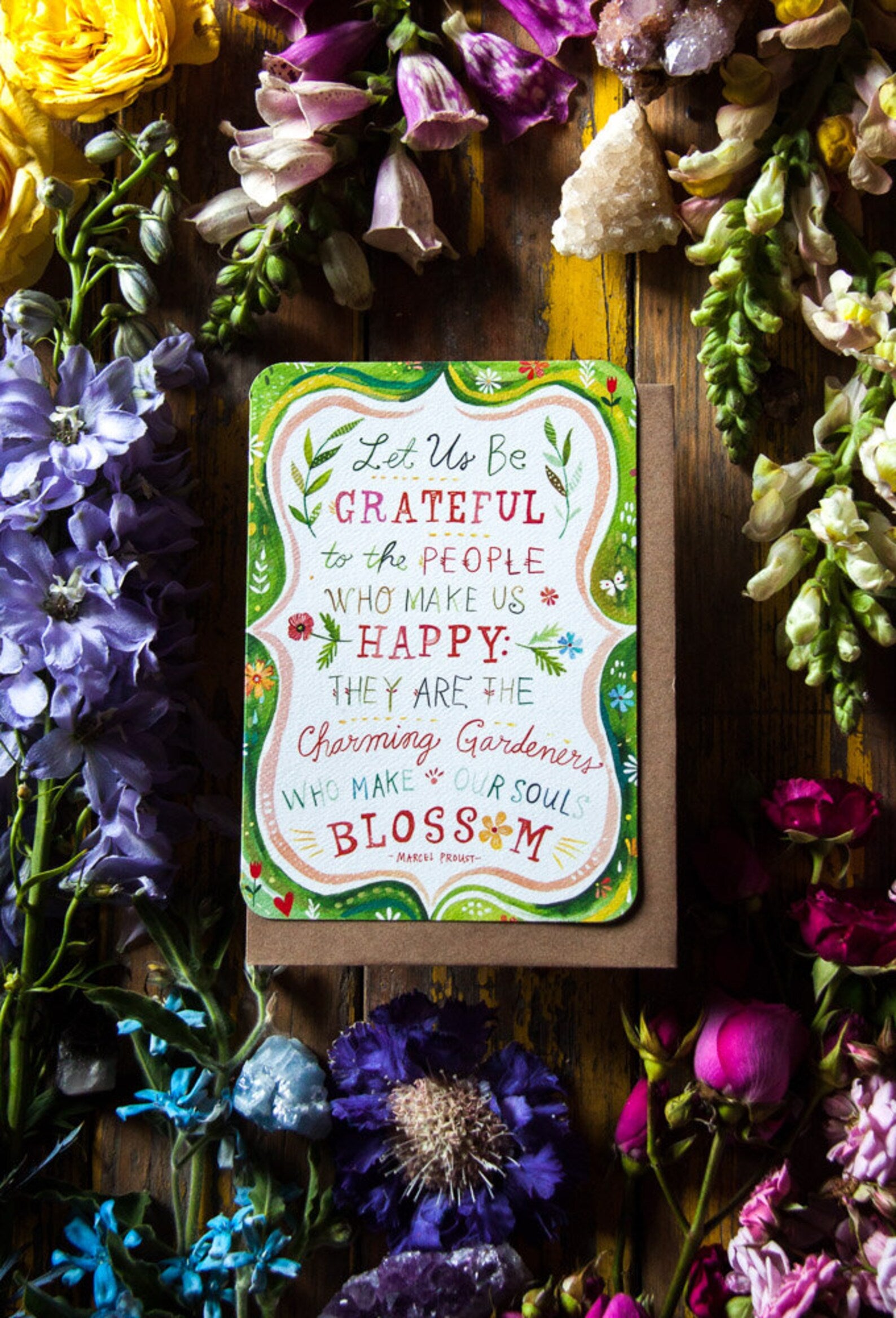 Let Us Be Grateful - Greeting Card