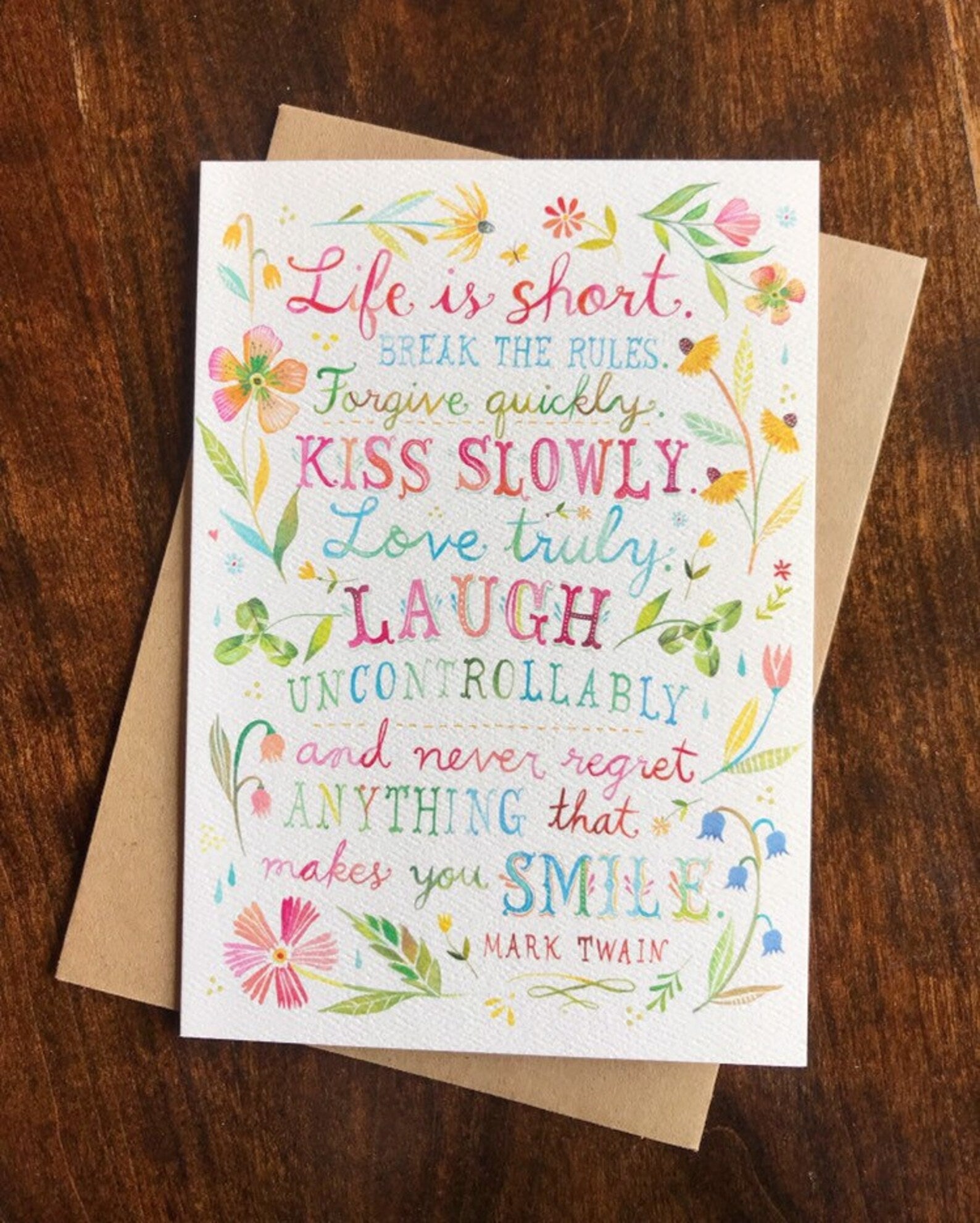 Life is Short - Greeting Card