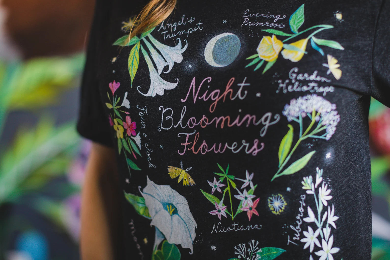 Night Blooming Flowers Tri-Blend T-Shirt