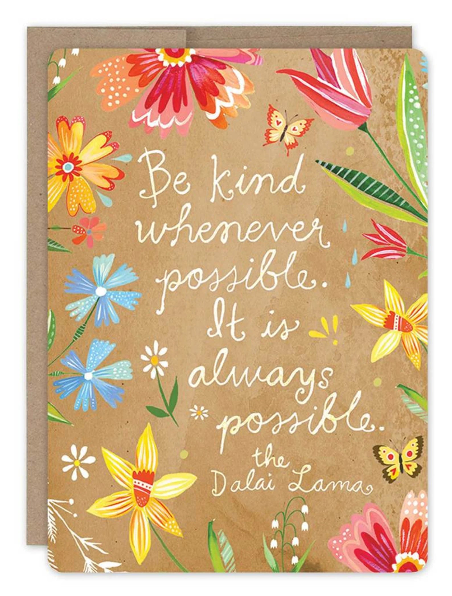 Be Kind - Thank You Greeting Card