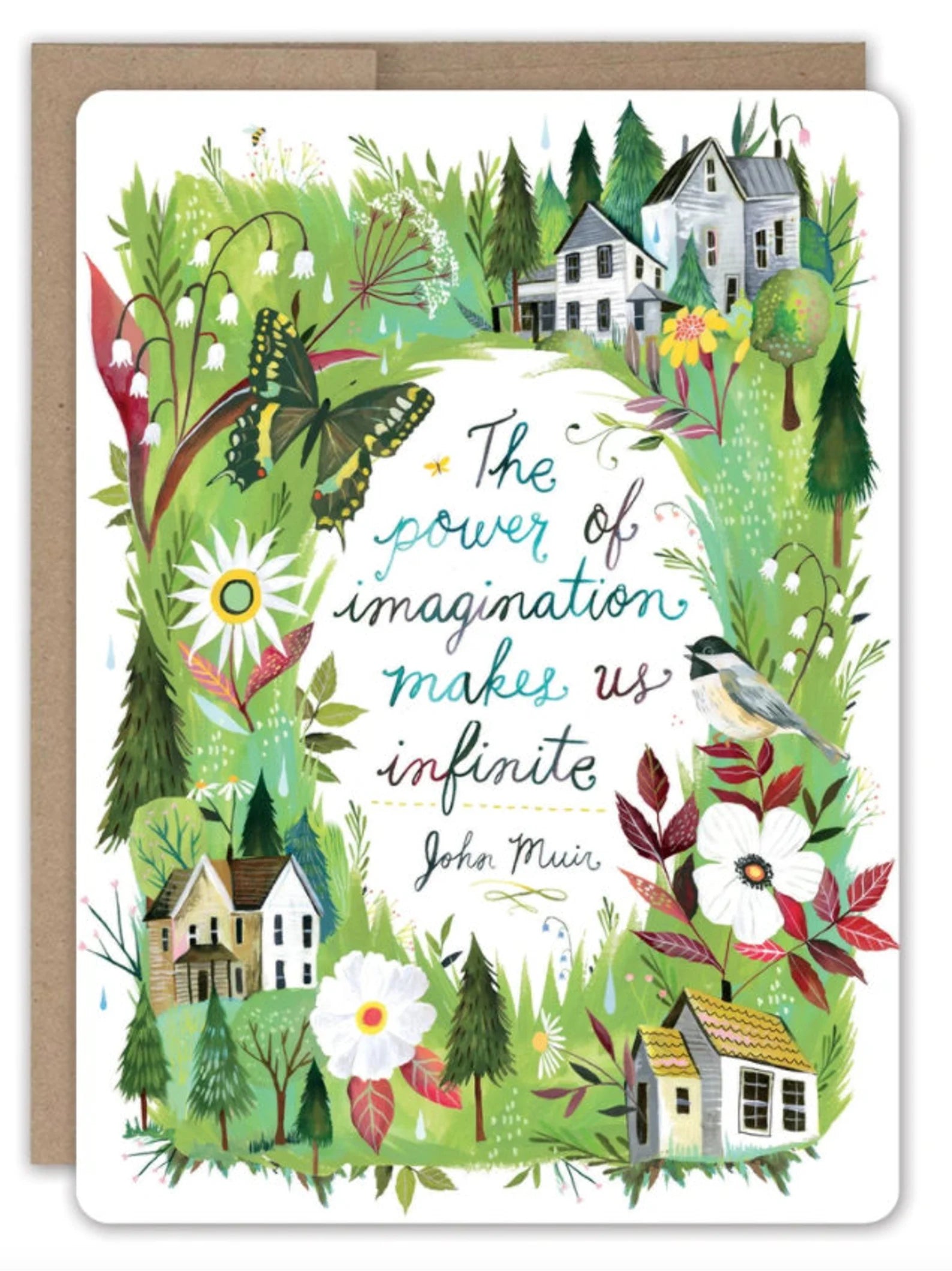 Houses Blank Greeting Card