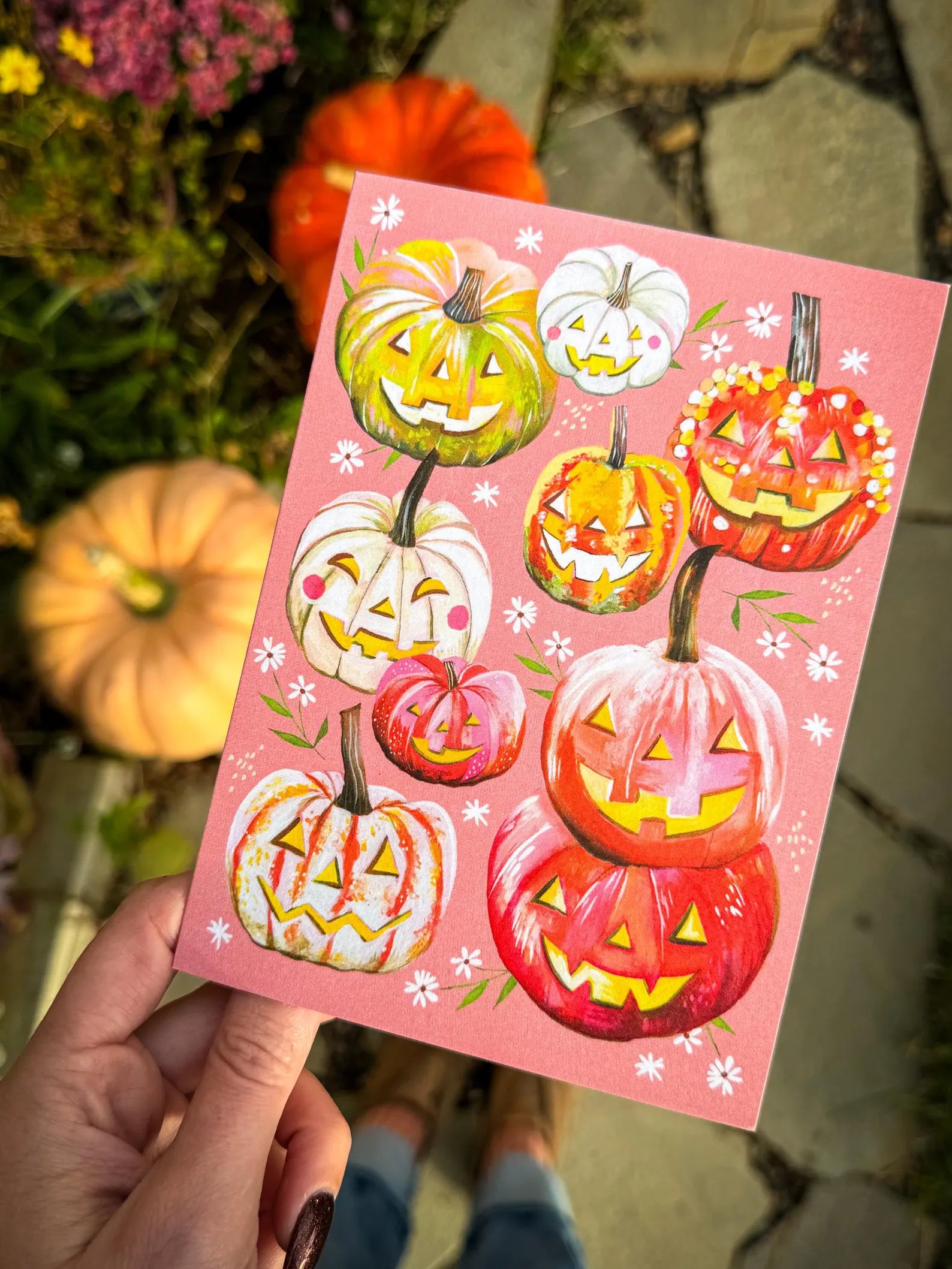 Jack O Lanterns - Greeting Card
