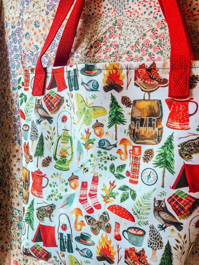 Camping Tote Bag
