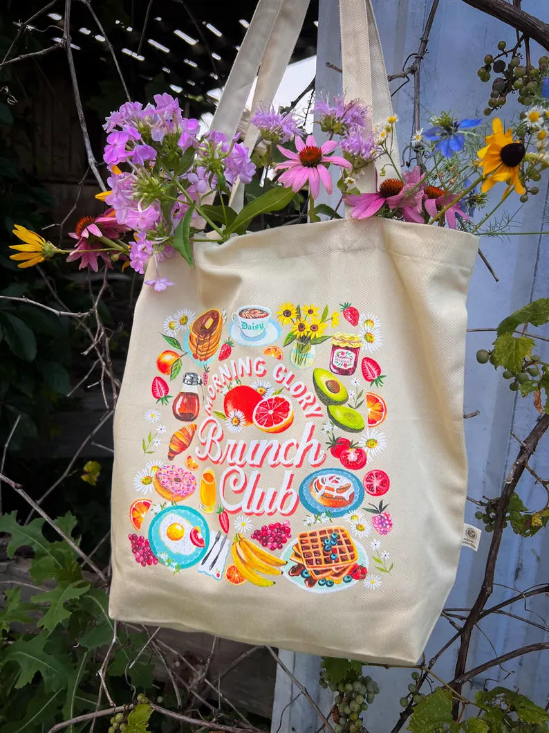 Brunch Club Organic Cotton Tote Bag