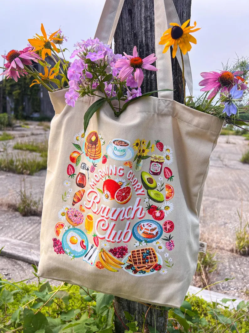 Brunch Club Organic Cotton Tote Bag