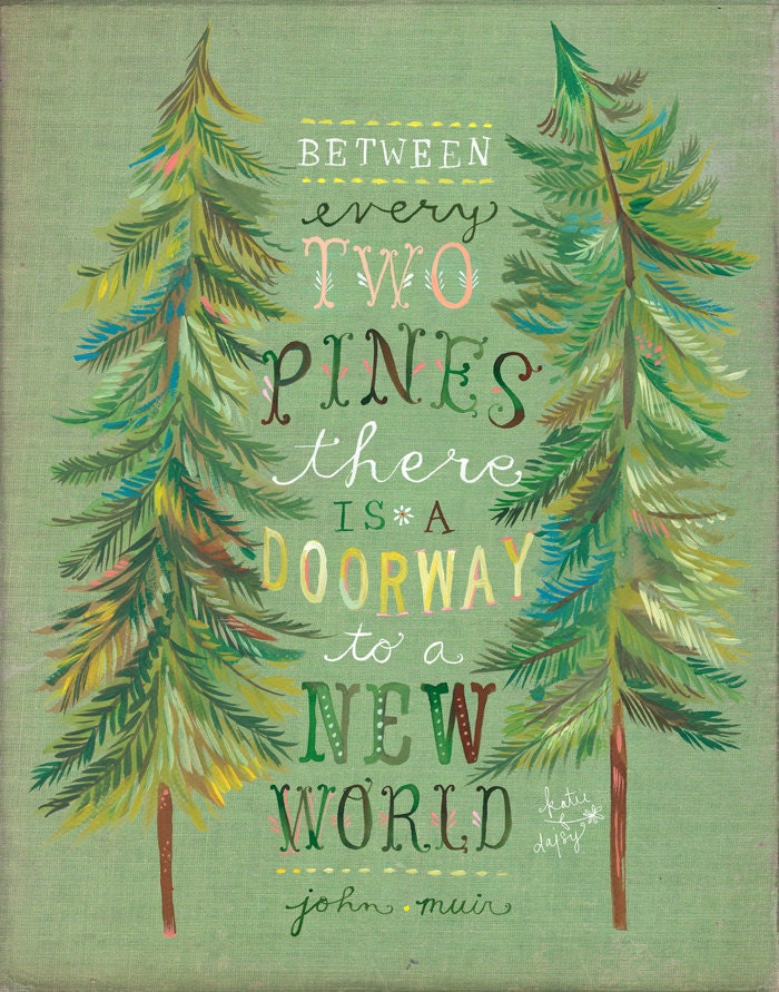 Two Pines Art Print