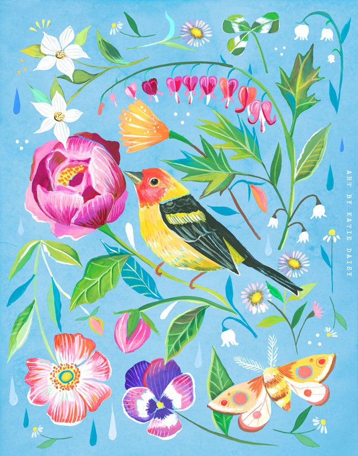 Western Tanager Art Print