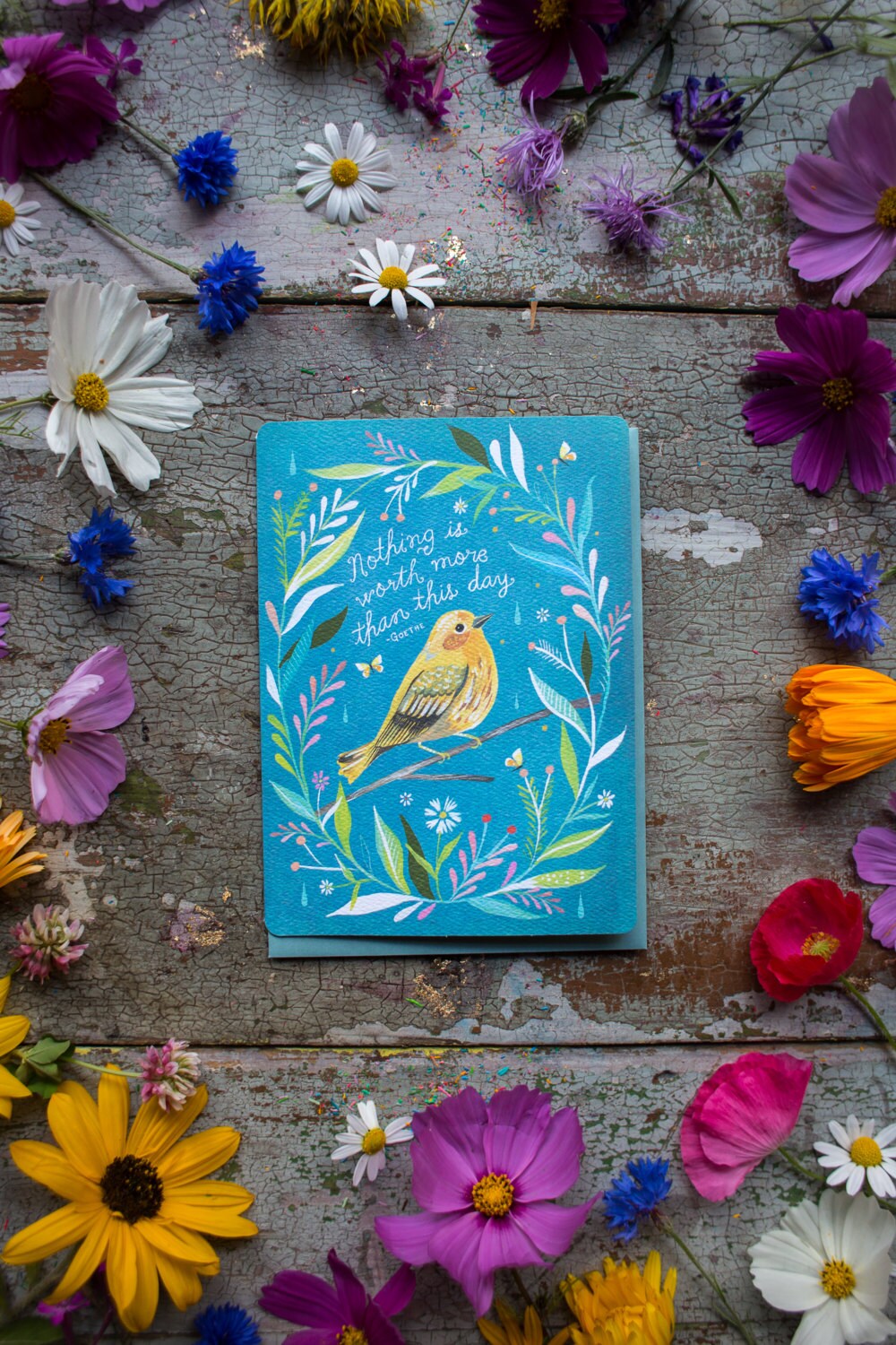 Nothing is Worth More - Goethe - Greeting Card