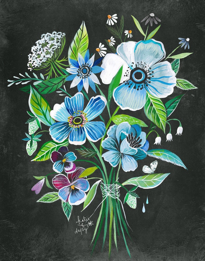 Twilight Bouquet Art Print
