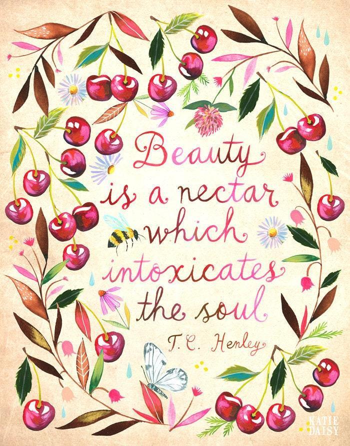 Beauty Is A Nectar Art Print