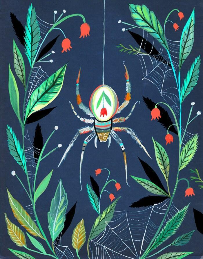 Along Came a Spider Art Print