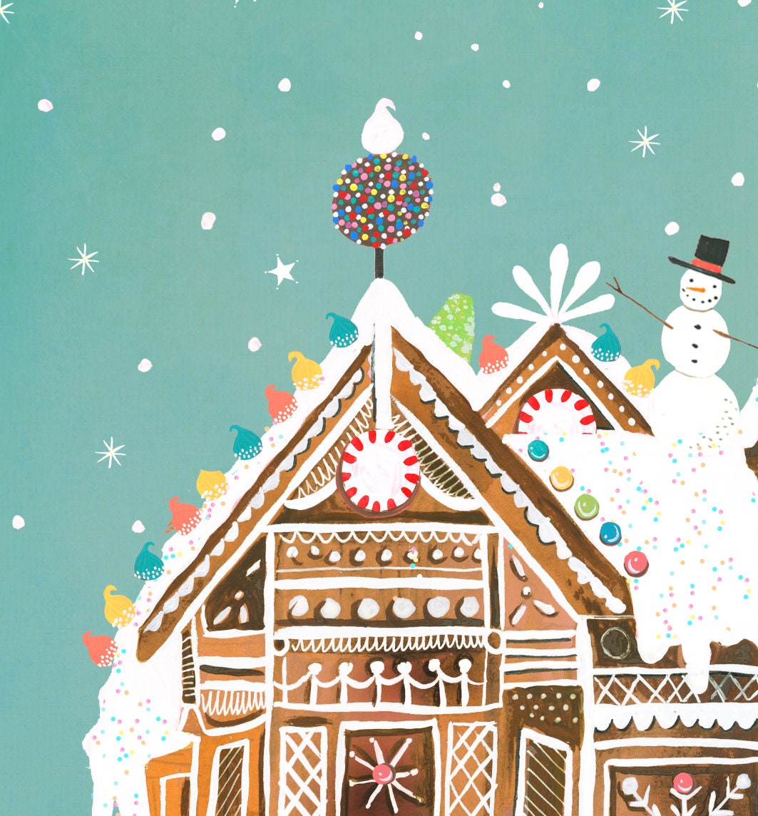Gingerbread Palace Art Print