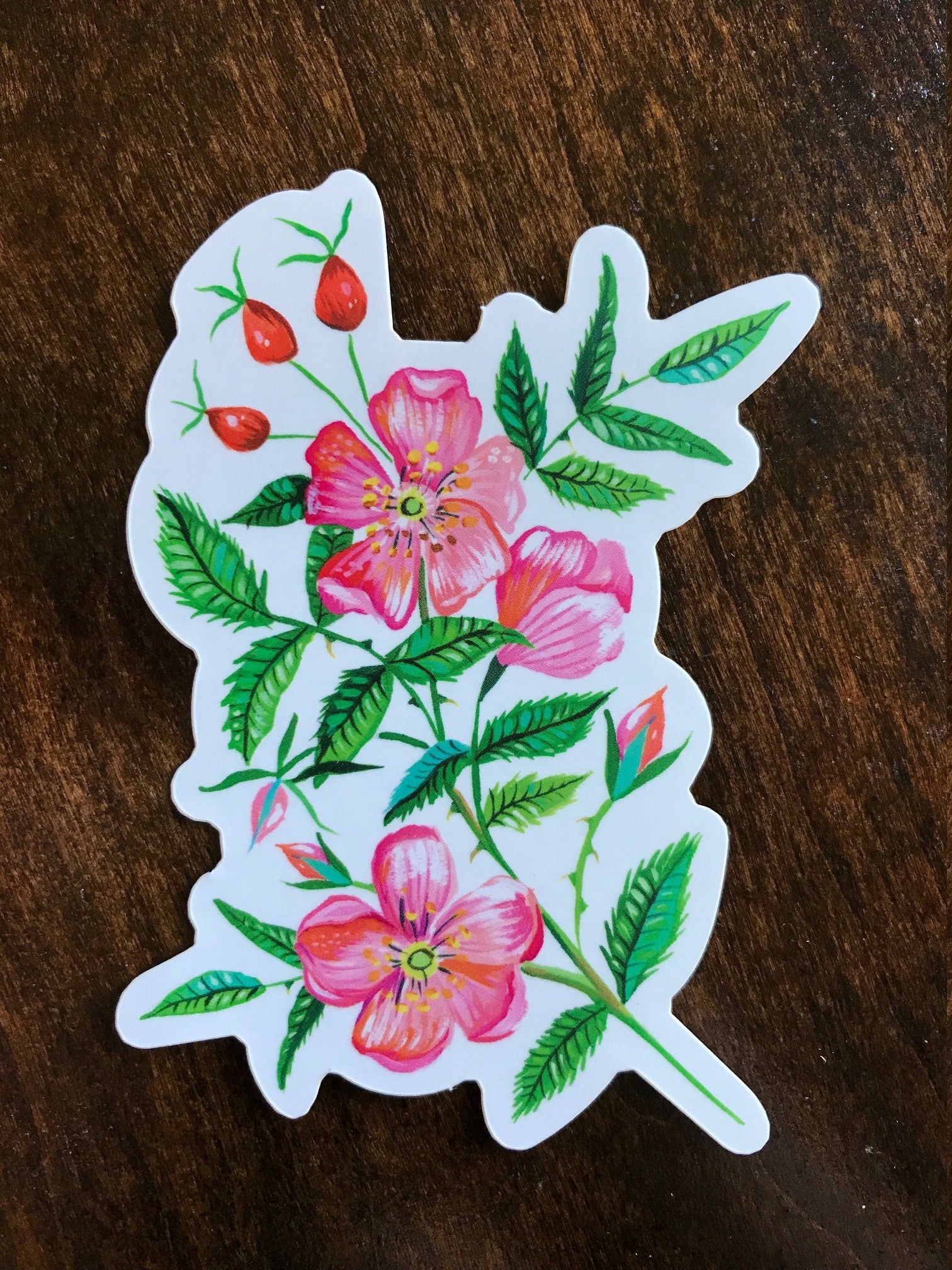 WILD ROSE - Matte Laminate Sticker