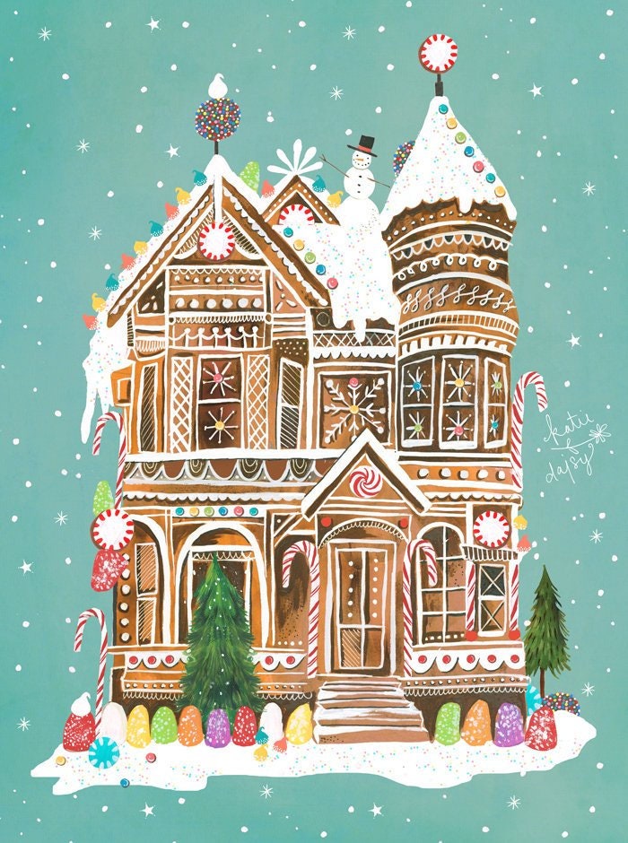 Gingerbread Palace Art Print
