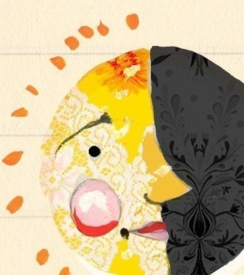Moon Faces Art Print
