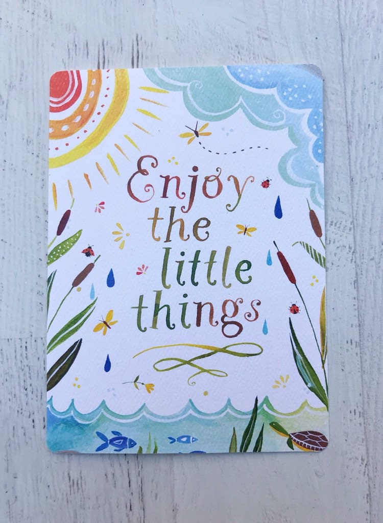 Enjoy the little things - Birthday Card