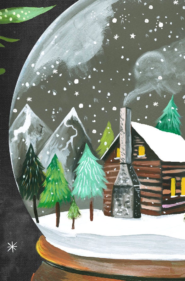 Snow Globe Art Print