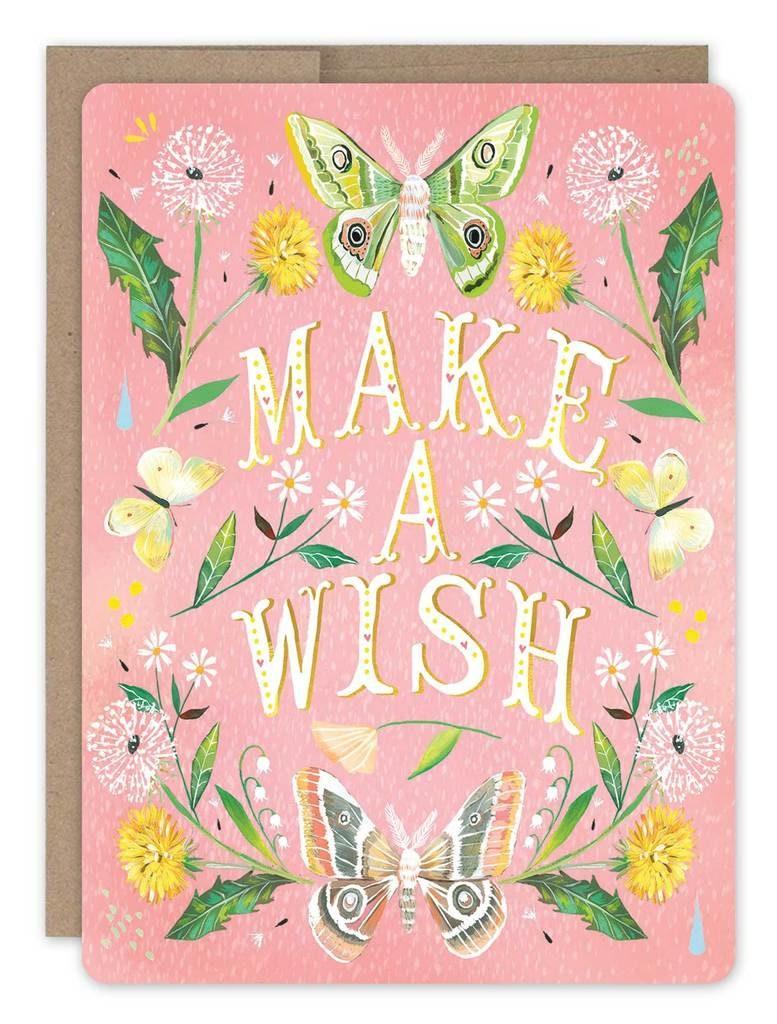 Make A Wish - Gold Foil Greeting Card
