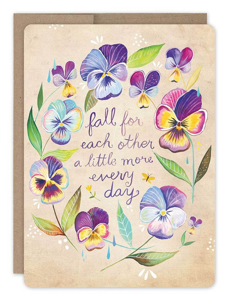 Fall For Each Other - Wedding Greeting Card